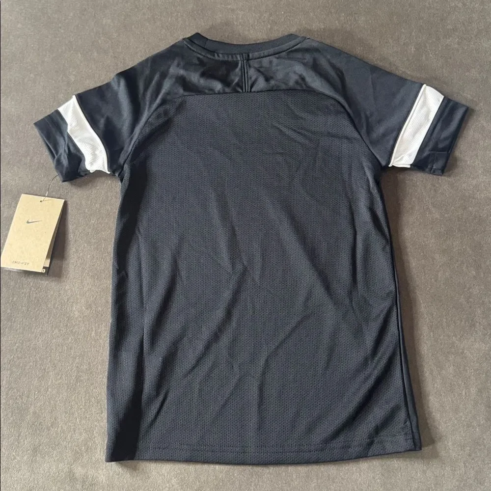 Nike Kids Academy Soccer Jersey Black Short Sleeve Top DV2849-010 Dri-Fit XS NWT